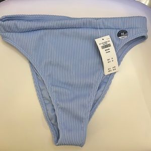 Hollister bathing suit bottom. Medium, cheeky, blue